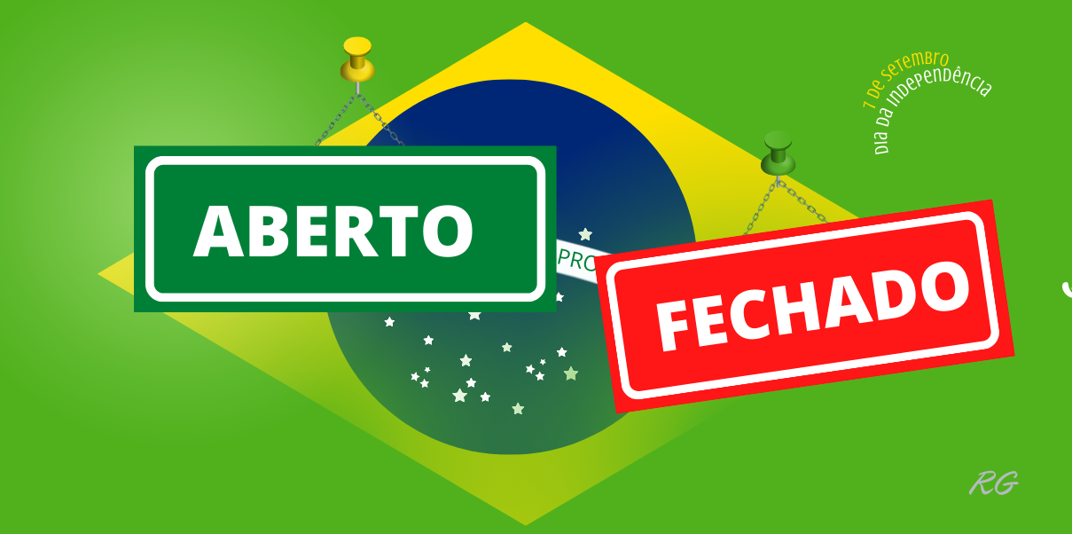 O que abre e o que fecha neste feriado de 7 de setembro